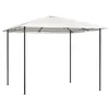 Image de vidaXL Belvédère Tonnelle de Terrasse Chapiteau de Jardin Pavillon de Patio Tente de Réception d'Extérieur 3x3x2,6 m Crème 160 g/m²