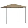 Image de vidaXL Belvédère 3x3x2,6 m Taupe 160 g/m²