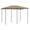 Image de vidaXL Belvédère 3x4x2,6 m Taupe 160 g/m²