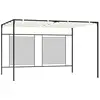 Image de vidaXL Belvédère avec auvent rétractable 3x4x2,3 m Crème 180 g/m²
