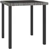 Image de vidaXL Table à dîner de jardin Gris 70x70x73 cm Résine tressée