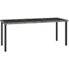 Image de vidaXL Table à dîner de jardin Gris 180x70x73 cm Résine tressée