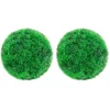Image de vidaXL 2X Boules de Buis Artificielles Fausse Plante Jardinière Décoration Florale Plante Artificielle Paysage de Jardin Extérieur 22 cm