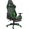 Image de vidaXL Chaise de jeu pivotante avec repose-pied Vert PVC