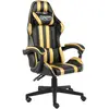 Image de vidaXL Fauteuil de jeux vidéo Noir et doré Similicuir