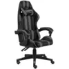 Image de vidaXL Fauteuil de jeux vidéo Noir et gris Similicuir