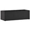 Image de vidaXL Lit Surélevé de Jardin avec Système d'Arrosage Jardinière Boîte à Fleurs Bac à Plantes Boîte de Plantation Extérieur Anthracite 100x43x33 cm