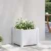 Image de vidaXL Lit surélevé de jardin PP Blanc 43x43x35 cm