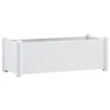 Image de vidaXL Jardinière surélevée en polypropylène Blanc 100 x 43 x 35 cm