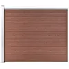 Image de vidaXL Panneau de clôture WPC 175x146 cm Marron