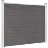 Image de vidaXL Panneau de clôture WPC 180x146 cm Gris