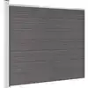 Image de vidaXL Panneau de clôture WPC 175x146 cm Gris