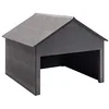 Image de vidaXL Garage pour Tondeuse à Gazon Gris 80x80x70 cm WPC