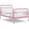 Image de vidaXL Cadre de lit extensible sans matelas rose métal 80x130/200 cm