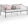 Image de vidaXL Cadre de canapé-lit sans matelas noir métal 90x200 cm