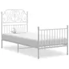 Image de vidaXL Cadre de lit sans matelas blanc métal 100x200 cm