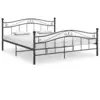 Image de vidaXL Cadre de lit sans matelas noir métal 160x200 cm