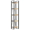 Image de vidaXL Bibliothèque à 5 Niveaux Etagère à Livres Meuble de Rangement Armoire à Livres Bureau Intérieur 40x30x180 cm Bois de Manguier Massif