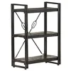 Image de Bibliothèque à 3 niveaux 60x30x80 cm Bois de manguier massif