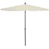 Image de vidaXL Parasol de jardin avec mât 210x140 cm Sable