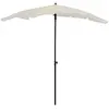 Image de vidaXL Parasol de jardin avec mât 200x130 cm sable