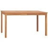 Image de Table à dîner de jardin 140x80x77 cm Bois de teck solide