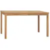 Image de vidaXL Table à dîner de jardin 140x80x77 cm Bois de teck solide