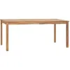 Image de vidaXL Table à dîner de jardin 180x90x77 cm Bois de teck solide