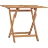 Image de vidaXL Table à dîner pliable de jardin 90x60x75 cm Bois de teck solide