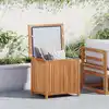 Image de vidaXL Boîte de rangement de jardin 60x50x58 cm Bois de teck solide