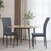 Image de vidaXL Chaises à manger lot de 2 Gris foncé Velours