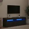 Image de vidaXL Meuble TV avec lumières LED noir 120x35x40 cm