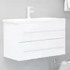 Image de vidaXL Armoire d'évier Blanc 80x38,5x48 cm Bois d’ingénierie