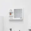 Image de vidaXL Miroir de salle de bain blanc 60x10,5x45 cm bois d’ingénierie