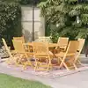 Image de vidaXL Ensemble à manger de jardin 9 pcs Bois de teck massif