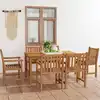 Image de vidaXL Ensemble de salle à manger de jardin 7 pièces 150 x 90 cm en bois de teck massif