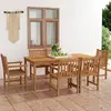 Image de vidaXL Ensemble de salle à manger de jardin 7 pièces 180 x 90 cm en bois de teck massif