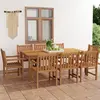 Image de vidaXL Ensemble de salle à manger de jardin 9 pièces 200 x 100 cm en bois de teck massif