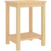 Image de Table de chevet naturel 35x30x47 cm bois de pin massif