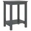 Image de vidaXL Table de Chevet Gris foncé 35x30x47 cm Bois de pin Massif, Table de Chevet en Bois, Armoire, Armoire de Chambre à Coucher