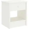 Image de vidaXL Table de chevet Blanc 35x30x40 cm Bois de pin massif