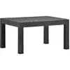 Image de vidaXL Table de jardin Anthracite 58x58x41 cm PP Rotin