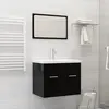 Image de vidaXL Lavabo encastré avec robinet 61x39x18 cm céramique blanc