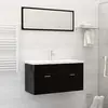 Image de vidaXL Lavabo encastré avec robinet 91x39x18 cm céramique blanc