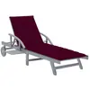 Image de vidaXL Chaise longue de jardin avec coussin Bois d'acacia solide