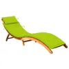 Image de vidaXL Chaise Longue de Jardin avec Coussin Bois d'acacia Solide