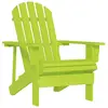 Image de vidaXL Chaise de jardin Adirondack bois de sapin massif vert