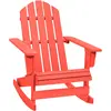 Image de vidaXL Chaise à bascule de jardin Adirondack bois de sapin rouge