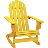 Image de vidaXL Chaise à bascule de jardin Adirondack bois de sapin jaune