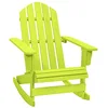 Image de vidaXL Chaise à Bascule de Jardin Adirondack Fauteuil de Patio Chaise de Terrasse Fauteuil de Jardin Siège d'Extérieur Vert Bois de Sapin Massif